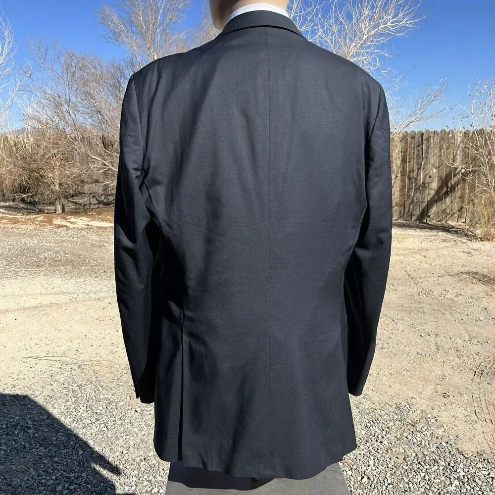 Peter Millar Aqua Nanoluxe Mens (44) formal business blazer navy blue two button